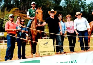Cavalo Campolina - Eva JHR, Nelson Grasi e Vanessa sua filha e esposa, Nil, Vitor