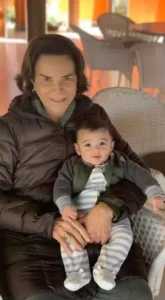 Cavalo Campolina - Dra. Maria Norma Moraes Silva e seu bisneto Henrique de Farias Salvador filho de José Henrique Dias Salvador