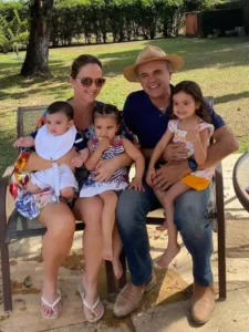 Cavalo Campolina - Henrique Salvador com Anna Claudia Wanderley e suas Netas Olivia e Lygia