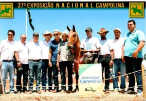 Égua Campolina - Indiana II JHR Milton passos, José Henrique, Henrique, Junin, Alvair, Marthius, Nil e Gleisson
