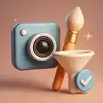 Miniatura: Ícones de aplicativos de edição de fotos.